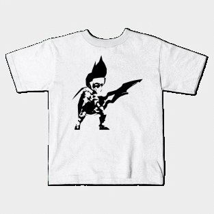 Vagabond minimal silhouette white Kids T-Shirt